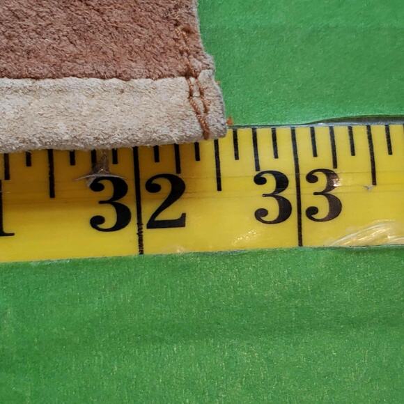 Misdemeanor Vtg Pants Leather Patchwork Low Rise Flare 90s Janet Jackson Y2K - Picture 12 of 12